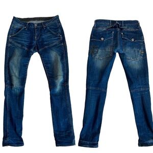 G-Star originals blue dark wash faded GS3301 denim jeans Sz 26